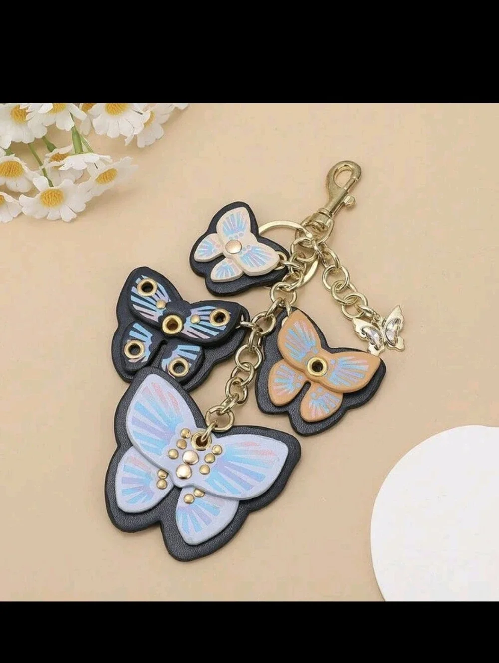 Butterfly Bag Charm/keychain NEW